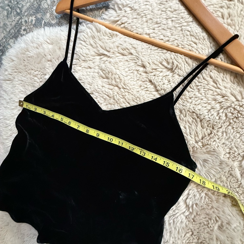Mes Demoiselles Mariza Black Velvet Tank Cami size 38 - Picture 11 of 16
